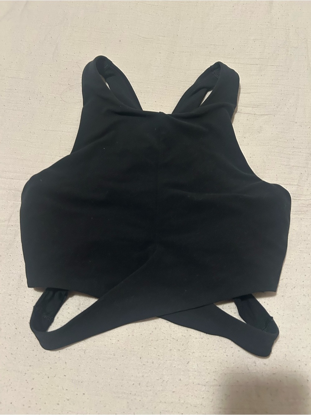 Athleta Black Cross-Back Sports Bra
